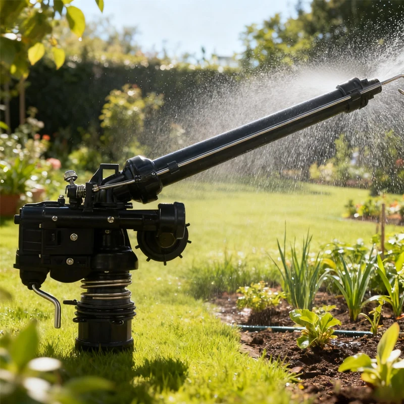 Automatic Watering - 角度調整可能なガーデン灌漑スプリンクラー自動回転タービンスプレーガン農業用散水スプリンクラー芝生散水
