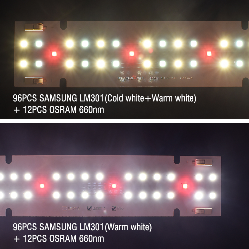 Grow Light Led - 高品質IP55等級COB LED育成ライト、フルスペクトル1400W、5x7フィートの照射範囲、CRI 95、室内植物用