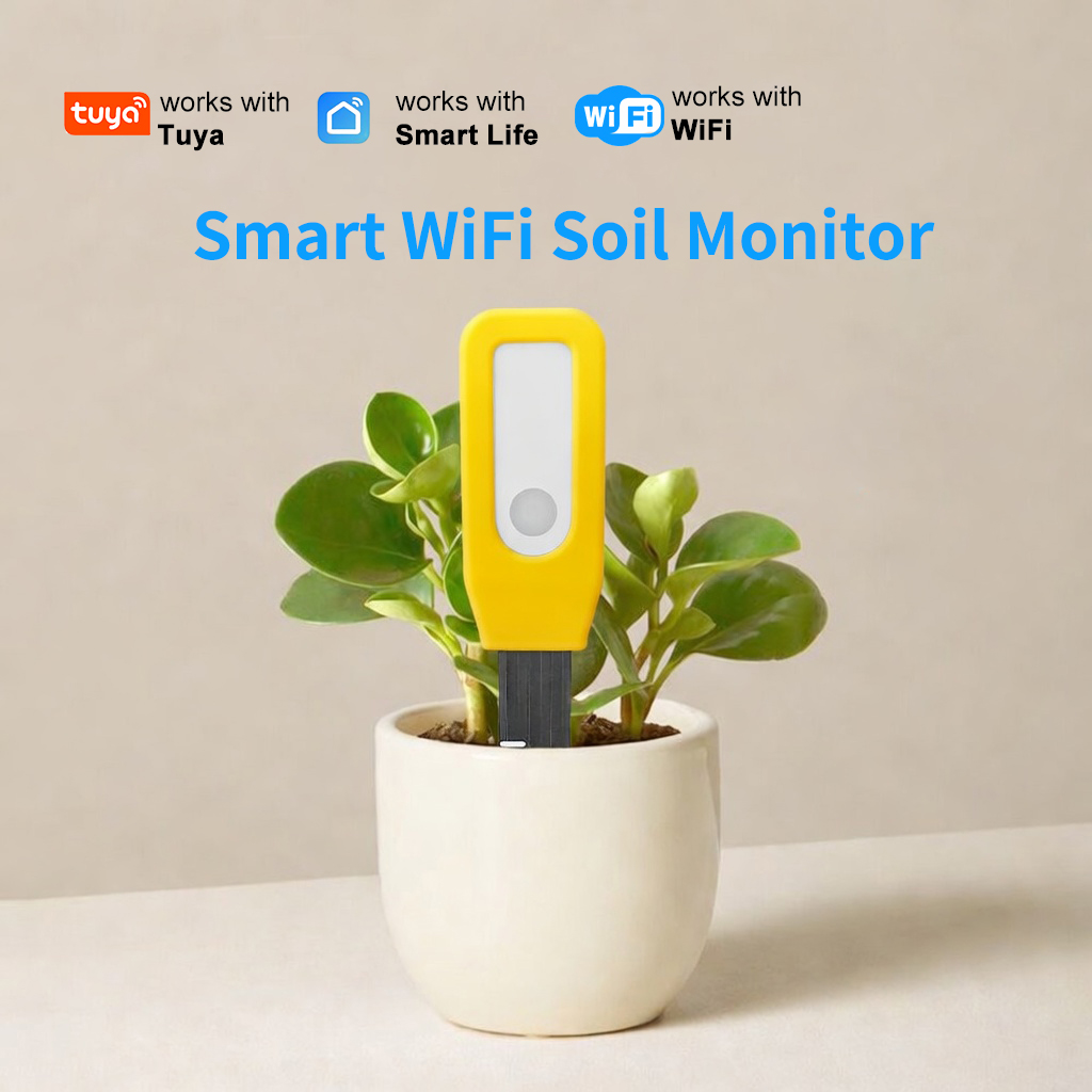 WiFi 土壌モニター Tuya スマート温度および湿度セン - Garden Camera のレビューと価格
