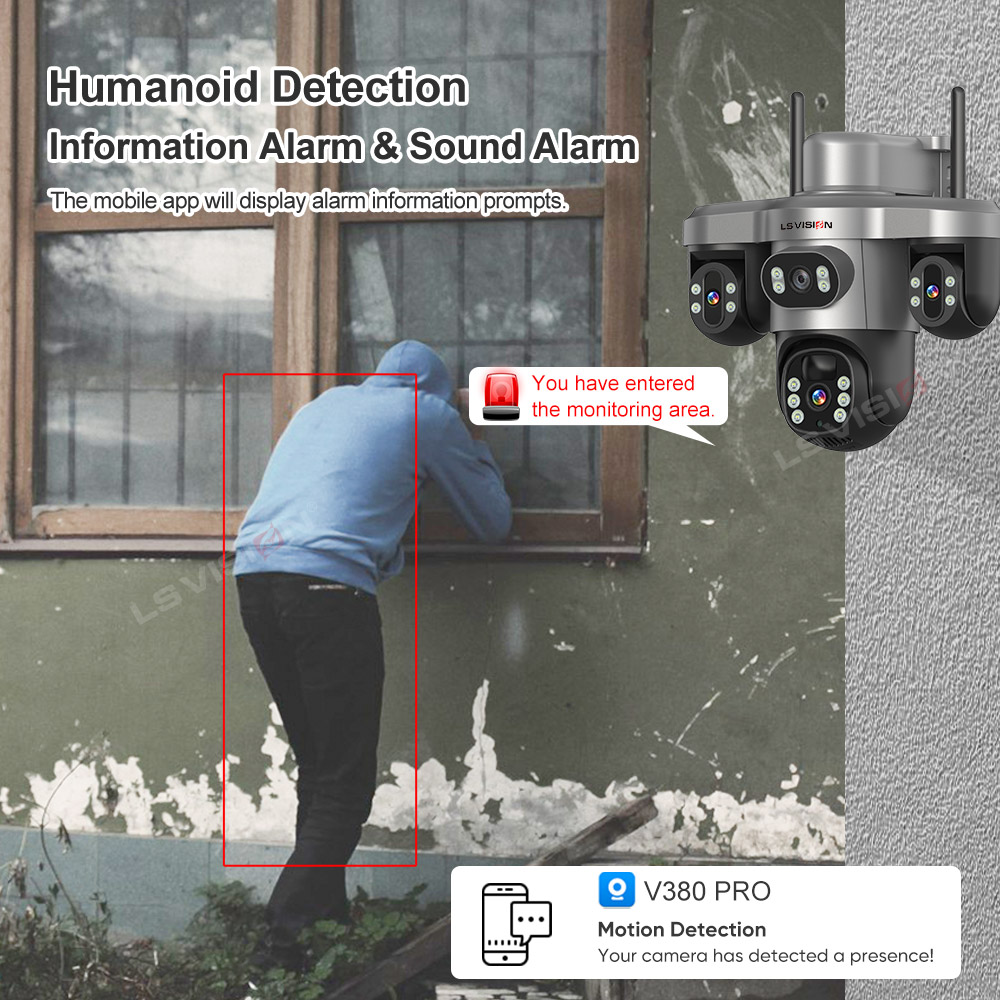 LS VISION マルチレンズ 3画面 WiFi屋外セキュ - Garden Camera のレビューと価格