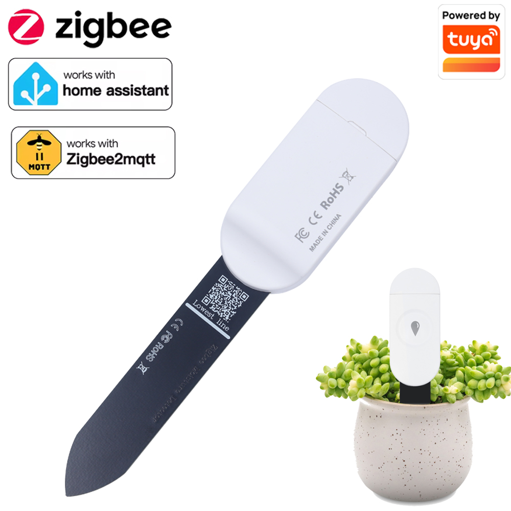 Tuya Zigbee 温度湿度水分検出器スマート土壌テスタ - Garden Camera のレビューと価格