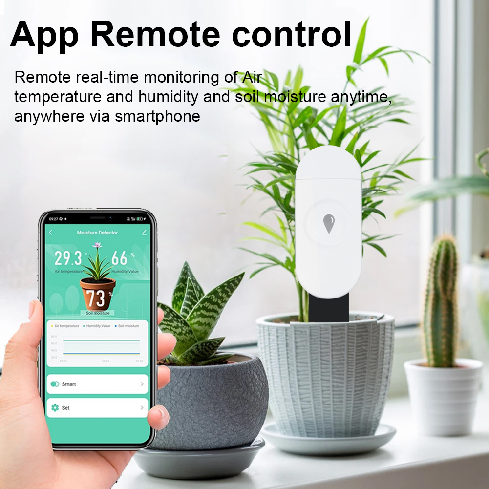 Tuya Zigbee 温度湿度水分検出器スマート土壌テスタ - Garden Camera のレビューと価格