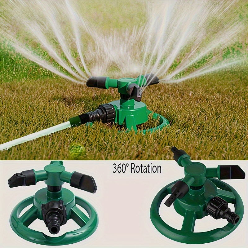 360 °   超広範囲自動回転ノズル、芝生や庭の灌漑に適し - Automatic Watering のレビューと価格