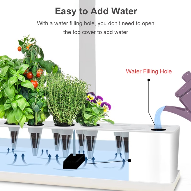 9ポッドスマート水耕栽培システム 室内ガーデンキット 自動タ - Indoor Garden Kit のレビューと価格