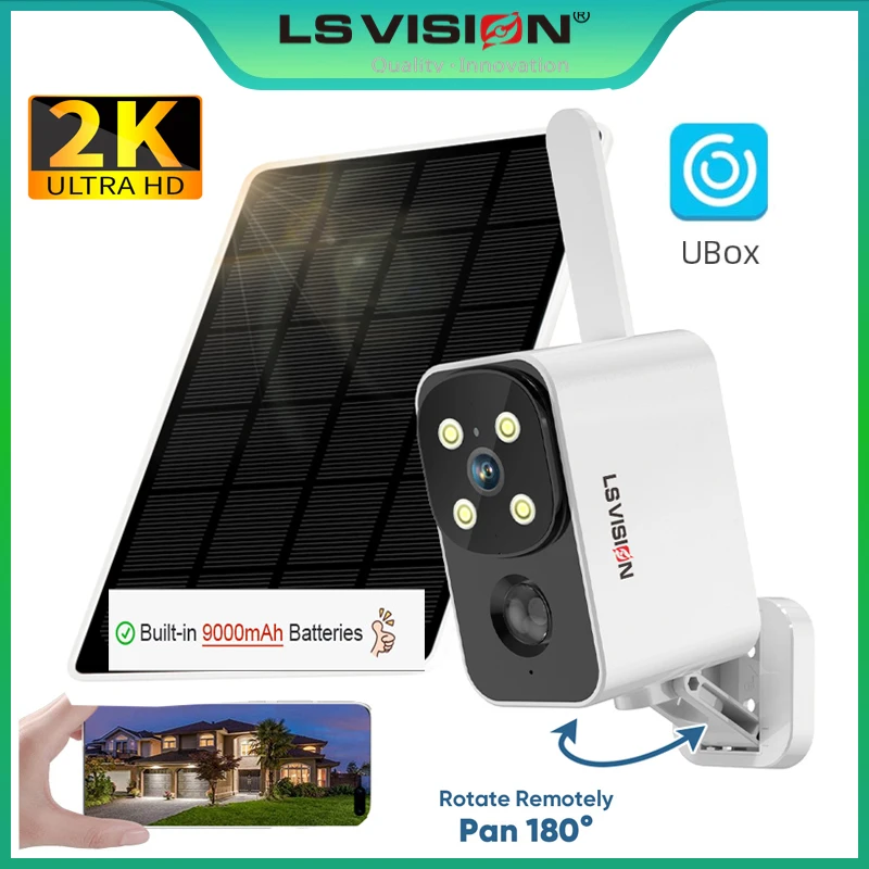 LS VISION屋外ソーラーカメラ ワイヤレスカメラ WI - Garden Camera のレビューと価格