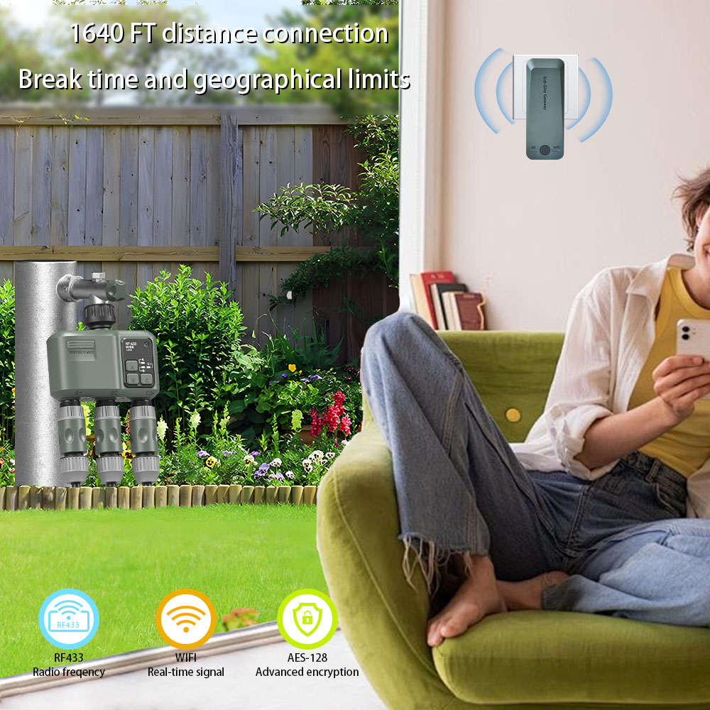 Tuya Wifi+RF433 3口給水タイマー ガーデン用 - Smart Garden Kit のレビューと価格