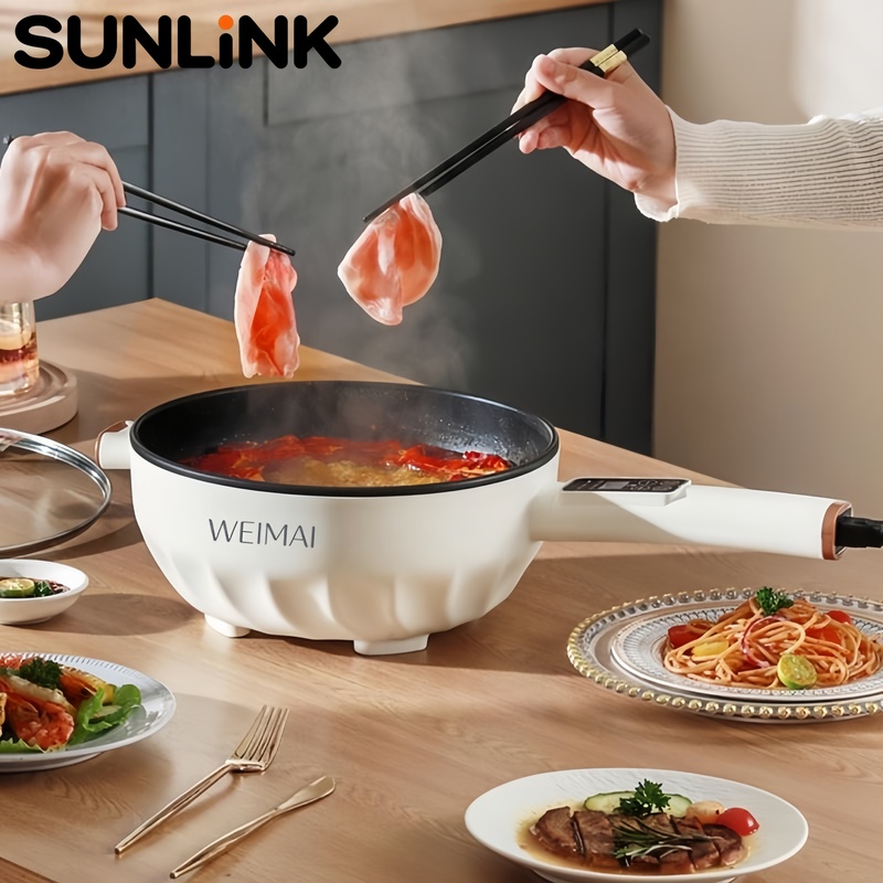 1個入り、4.5Lの電気調理鍋、焦げ付き防止加工のフライパン - Smart Pot のレビューと価格