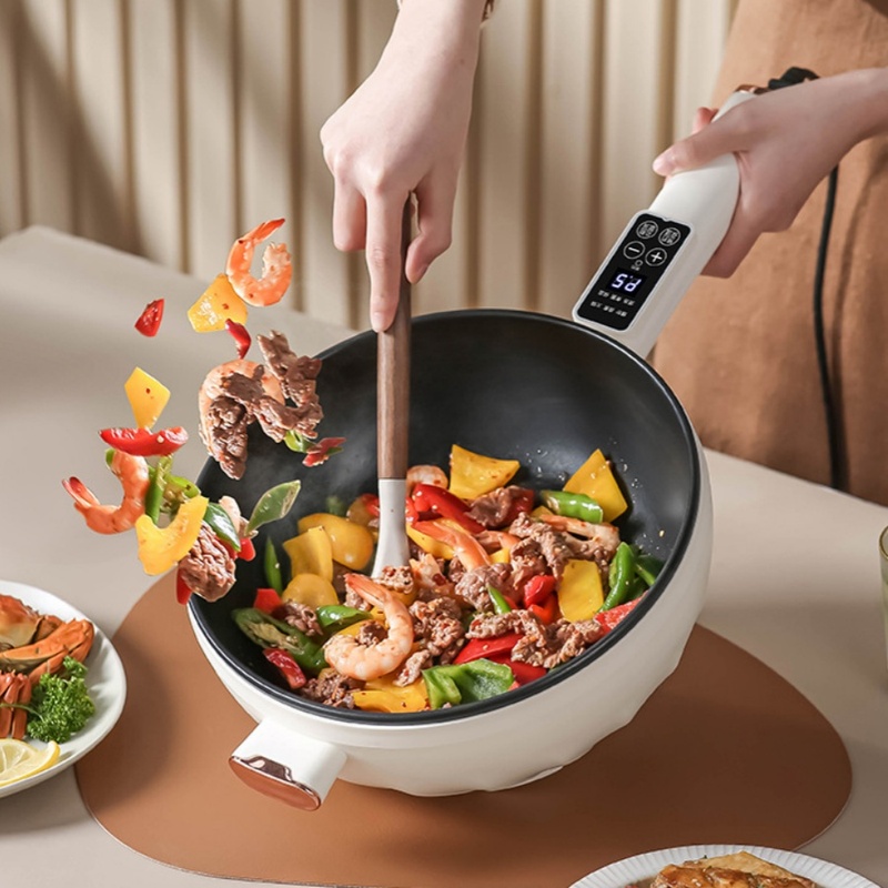 1個入り、4.5Lの電気調理鍋、焦げ付き防止加工のフライパン - Smart Pot のレビューと価格