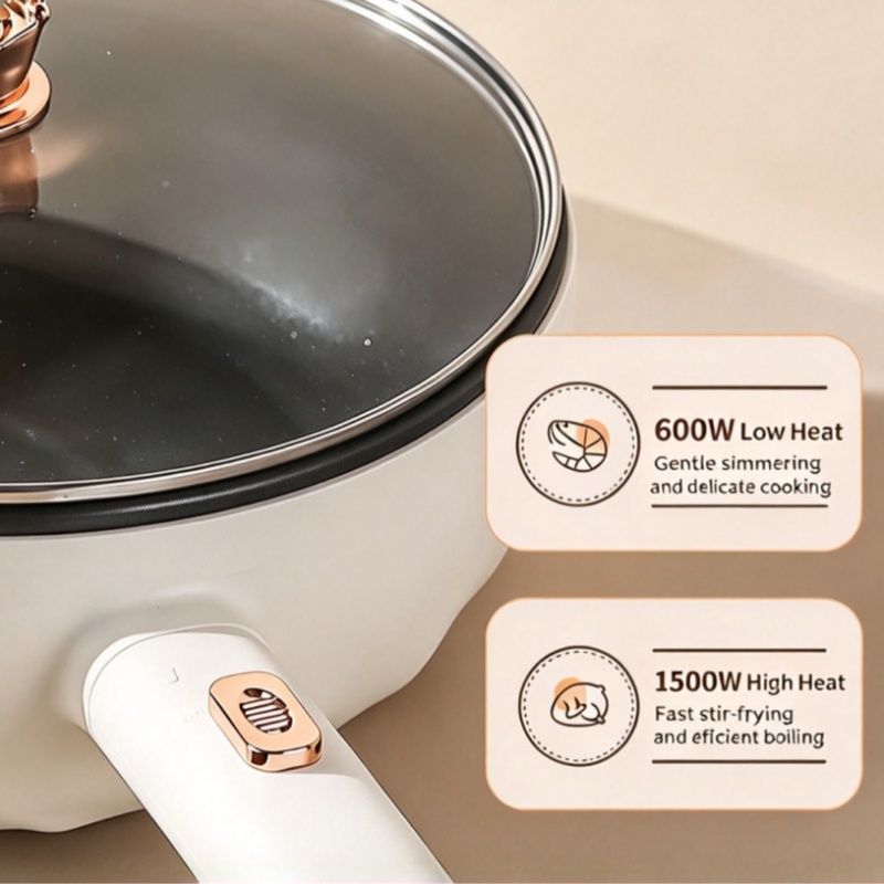 1個入り、4.5Lの電気調理鍋、焦げ付き防止加工のフライパン - Smart Pot のレビューと価格